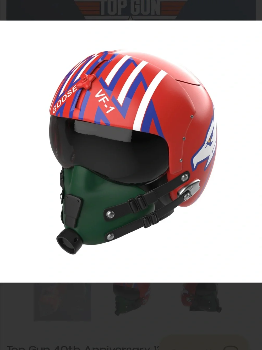 Top Gun 40th Anniversary 130oz Goose Helmet Popcorn Bucket
